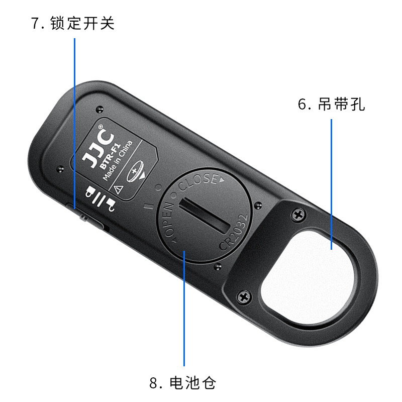 JJC 适用富士TG-BT1无线蓝牙遥控器XT4 XT5 XT30II XT3 X100VI XS20 XT30 X-H2S XH2微单相机遥控自拍B门录像