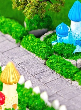 微景观园艺苔藓造景小房子别墅城堡模型 DIY装饰品配件迷你小摆件