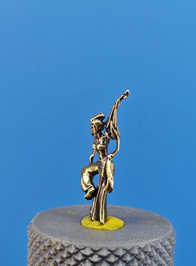 黄铜小摆件器实心马上封侯唐收藏品居家艺设纯敦煌飞天佛像雕工客