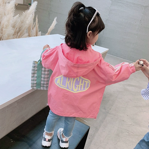 Хлопковый детский плащ, куртка, осенний лонгслив, оверсайз, детская одежда, в западном стиле