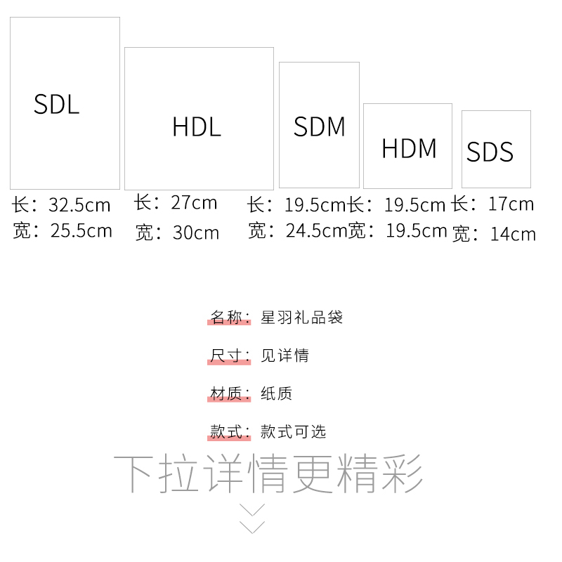 精美情人节手提袋礼品袋高级感小号生日纸袋礼物袋大号袋子包装袋-图2