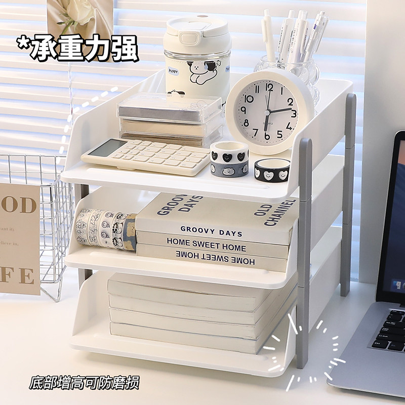 文件架多功能办公室多层a4纸收纳资料架桌面整理置物架工位神器 - 图2