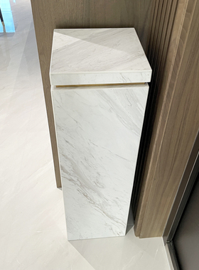 天然爵士白大理石底座别墅装饰