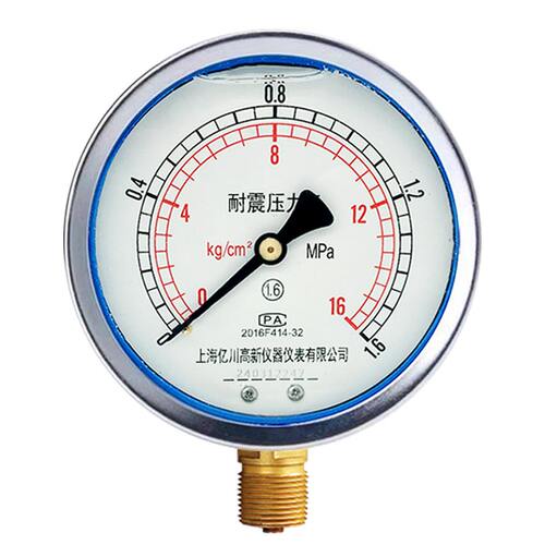 耐震压力表YN100充油抗震水压气液不锈钢负压真空表16MPa亿川热卖 - 图3