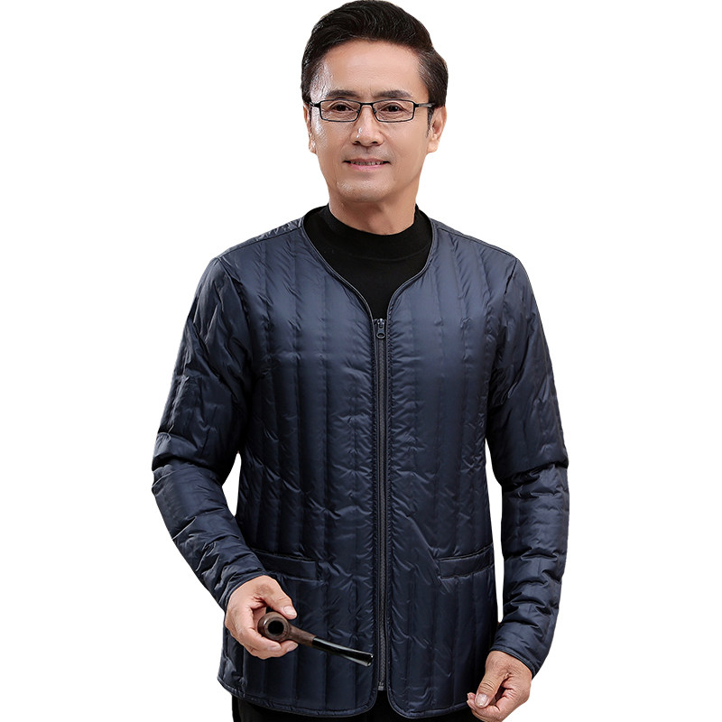 堡索羽绒内胆男轻薄保暖2025冬季拉链款内穿中老年男士羽绒服内衣