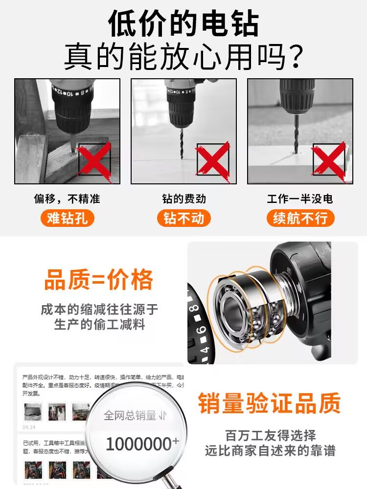 高档家用工具套装大全五金电钻工具箱木工维修多功能电动电工专用