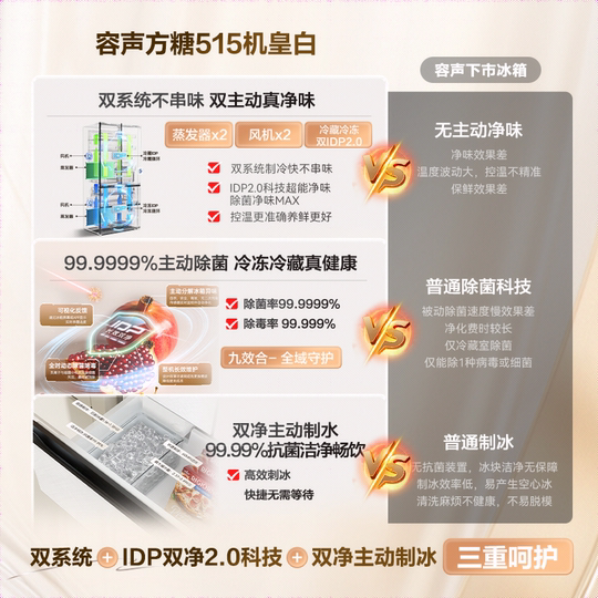 Rongsheng Sugar Cube Machine King|515 Dual System Built-in Ice Making