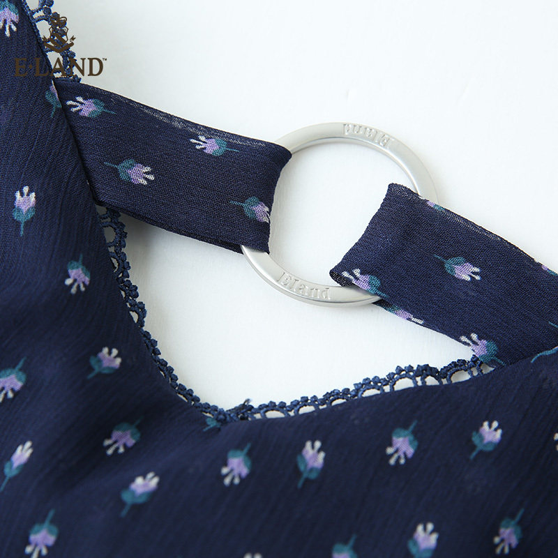 eland夏季新款度假v领eeow925w3t ELAND连衣裙