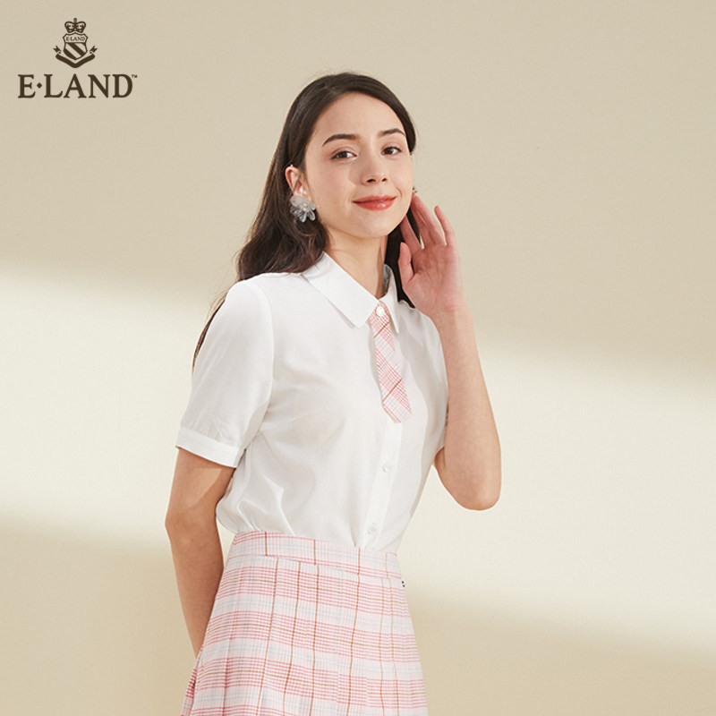 eland2020短袖衬衫女eebwa6311i ELAND衬衫