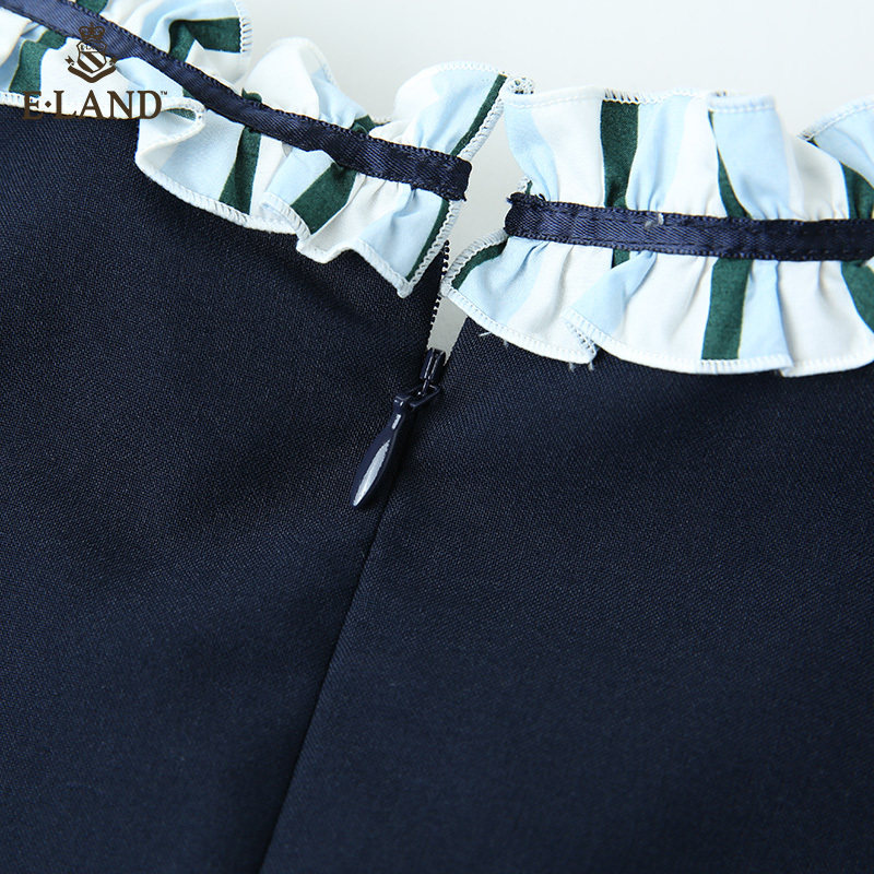 eland新款法式赫本气质通勤 ELAND连衣裙