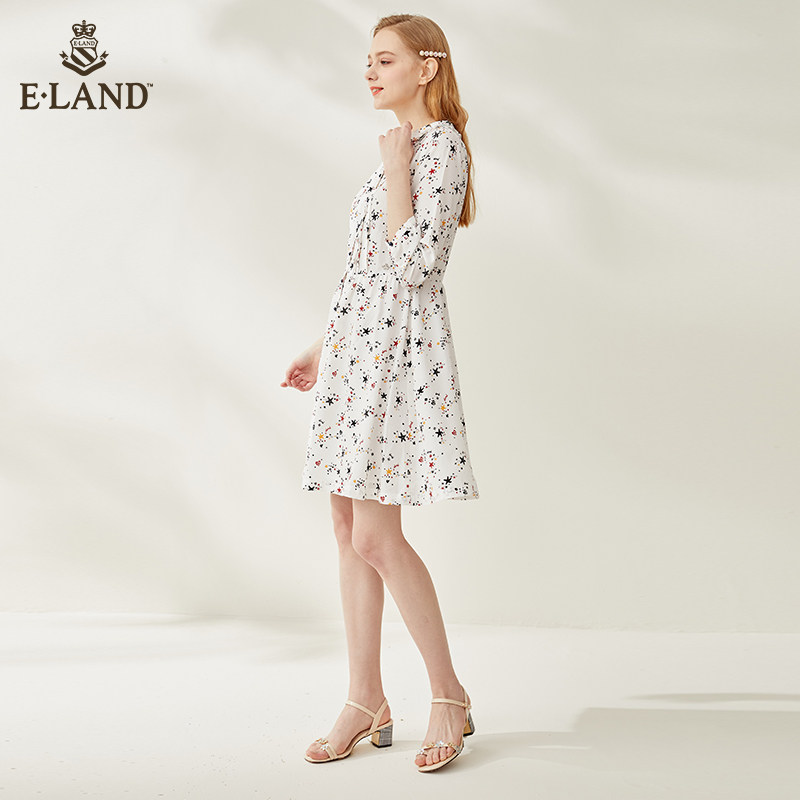 eland夏季新款碎花eeow86301t ELAND连衣裙