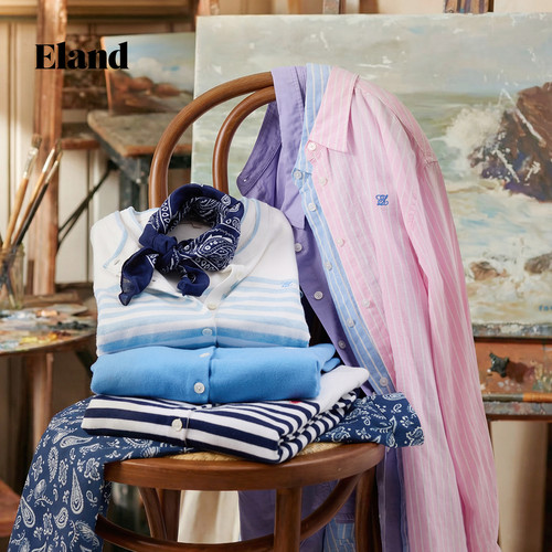 Eland衣恋毛针织衫女气质圆领单排扣长袖开衫上衣2026春季新款 - 图2