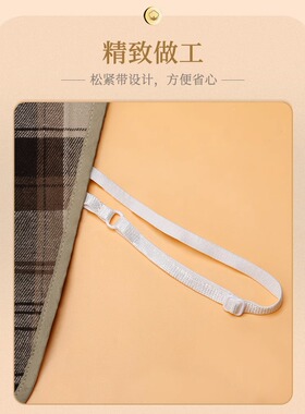 圆领格子假衬衣领秋冬季假领子