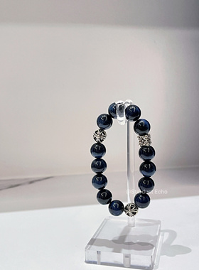 高级定制·蓝虎眼石手串象征着勇气力量爆棚