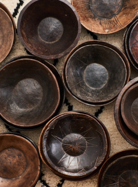 埃塞俄比亚木碗非洲手工整木挖空