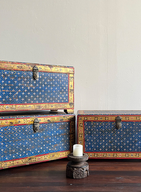 Pentfair阁楼木箱客厅蓝绿木箱