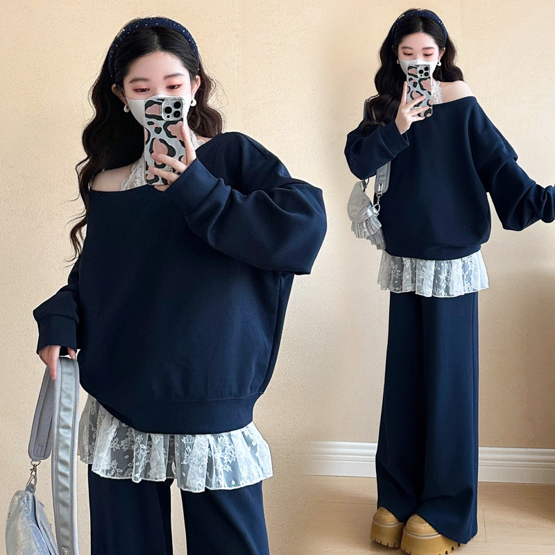 孕妇装春装长袖上衣春季休闲裤时尚设计感孕妇套装春秋三件套潮妈,淘宝优惠券,粉丝福利购,淘宝优惠卷