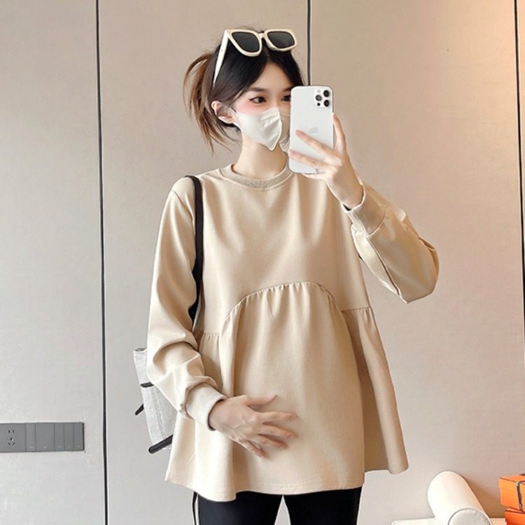 孕妇装春装长袖上衣春季九分裤2026新款孕妇套装春秋休闲两件套春,淘宝优惠券,粉丝福利购,淘宝优惠卷