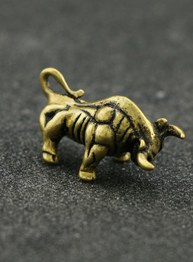 复古做旧小型华尔街配饰手把件