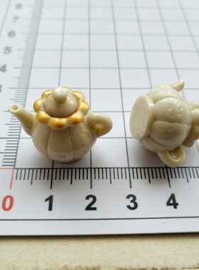 微缩仿真欧式复古茶具盘子娃屋捏捏场景装饰摆件手工diy树脂配件