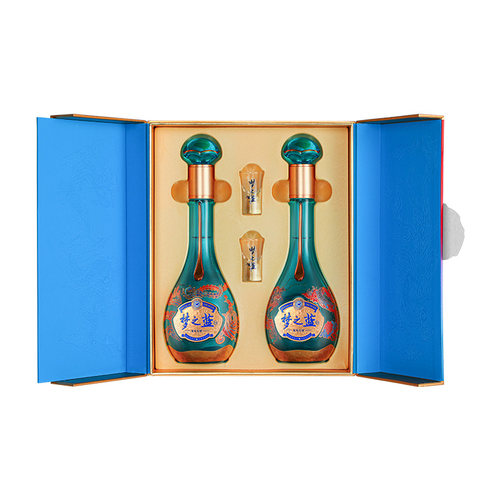 洋河梦之蓝 龙凤呈祥礼盒52度550mL*2瓶 官方旗舰店 - 图1