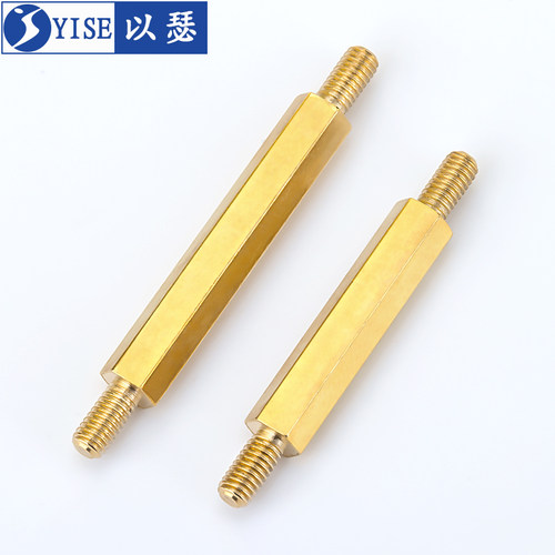 双头六角螺柱铜柱双头螺丝柱连接杆支撑柱外螺纹隔离柱两头牙M3M4 - 图3