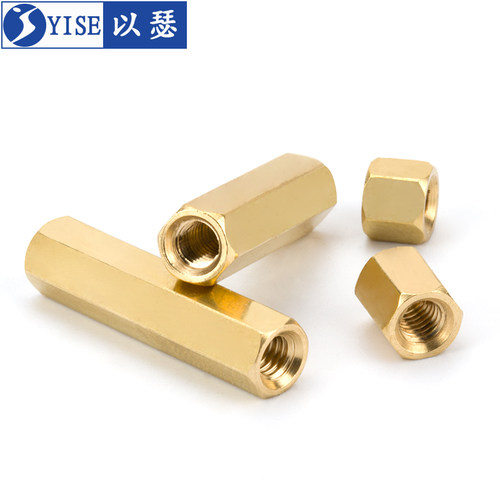 铜柱双通六角铜柱M2M3M4M5M6隔离柱螺母柱空心机箱主板电脑铜螺柱 - 图0