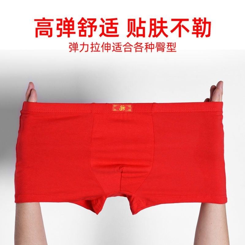 100%棉平角男士内裤福字本命年全棉大红色裤头纯棉青年加大码底裤,淘宝优惠券,粉丝福利购,淘宝优惠卷