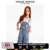 TeenieWeenie Little Bear Summer New Cute Trendy 50% Denim Back With Pants Woman