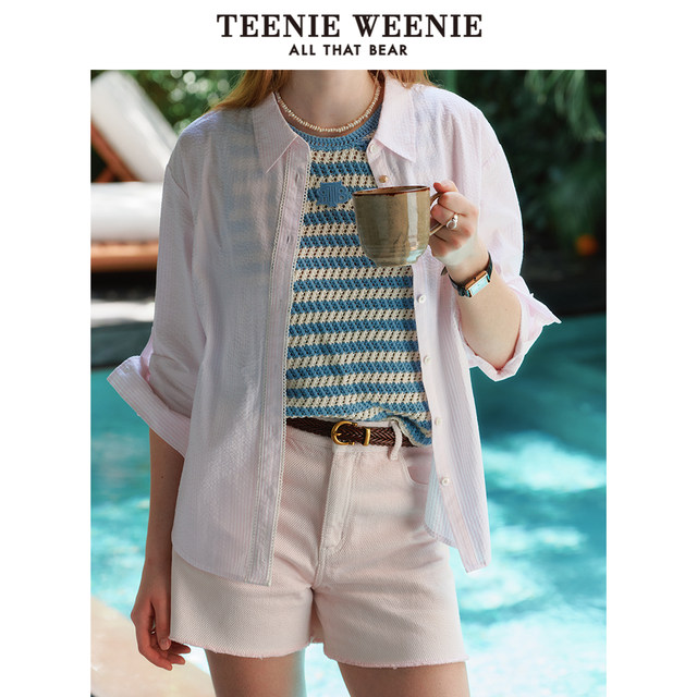 TeenieWeenie Bear ເຄື່ອງນຸ່ງຜູ້ຍິງ + ໂສ້ງຂາສັ້ນ Denim