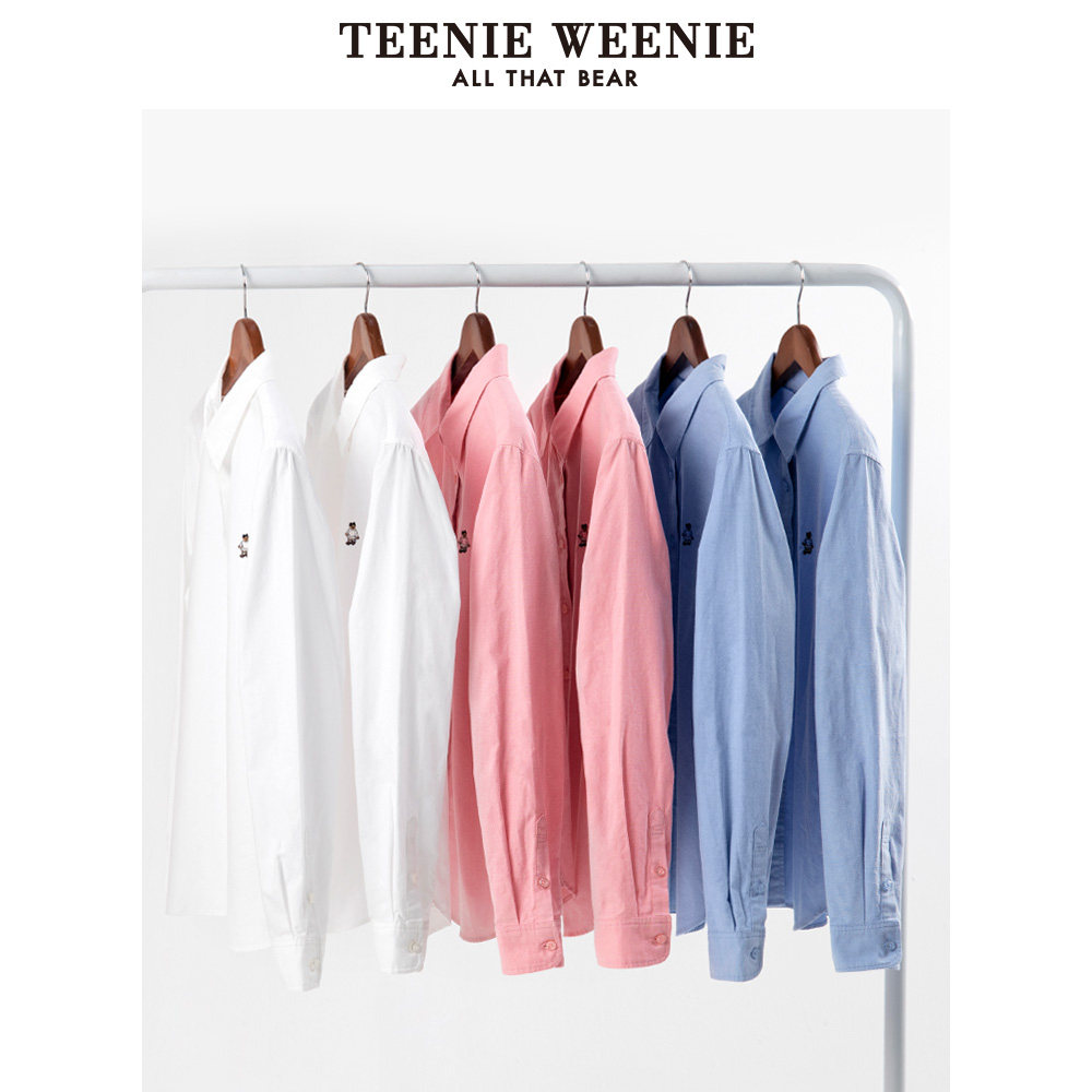 teenieweenie小熊女长袖白小众衬衫 TeenieWeenie衬衫