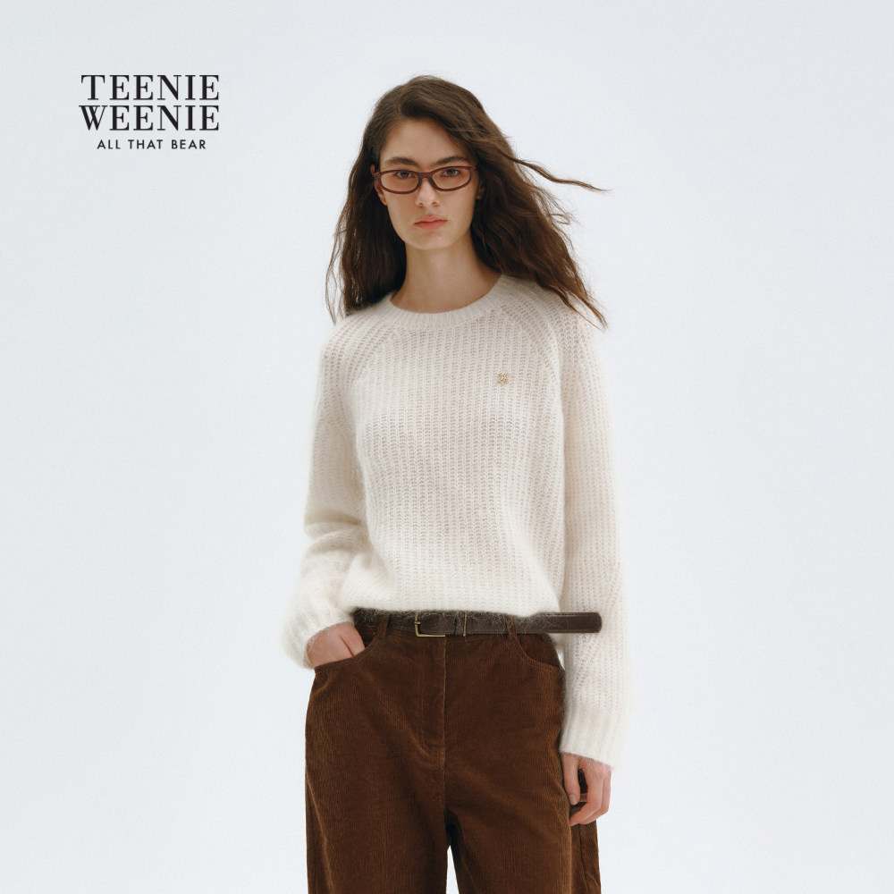 TeenieWeenie小熊女装毛针织衫秋冬基础简约易搭时尚保暖舒适毛衣,淘宝优惠券,粉丝福利购,淘宝优惠卷