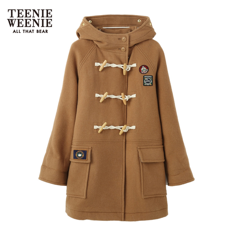 teenieweenie小熊女装休闲毛呢大衣 TeenieWeenie毛呢外套