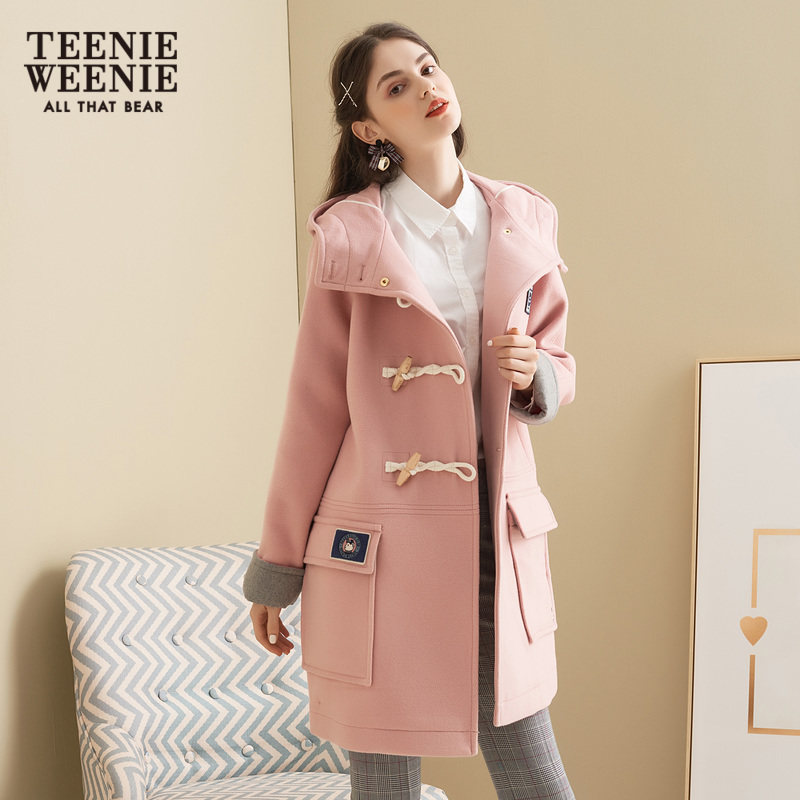 teenieweenie小熊女装休闲毛呢大衣 TeenieWeenie毛呢外套