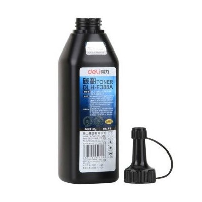 得力DLH-F388A加黑型黑色碳粉 80g盒装激光打印机硒鼓使用墨粉 - 图1