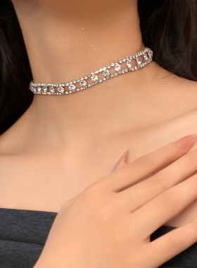 轻奢丝带满钻多种戴法饰品