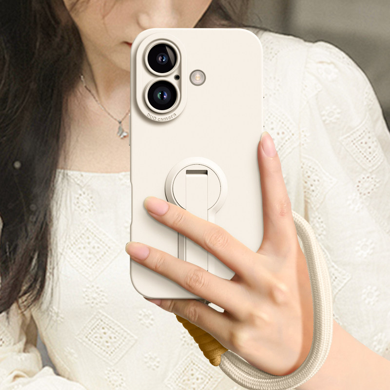 旋转支架适用苹果17Air手机壳新款iPhone16promax保护套高级感15plus腕带斜挎挂绳全包防摔14/13液态硅胶女软,淘宝优惠券,粉丝福利购,淘宝优惠卷