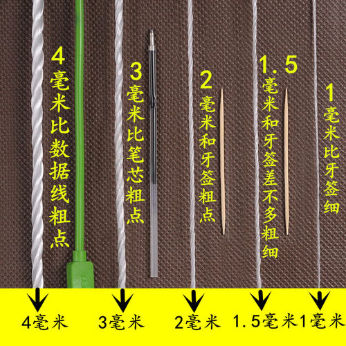 白色尼龙绳2MM爬藤绳6MM园艺绳8MM粗绳10MM捆绑绳打包绳1MM塑料绳 - 图1