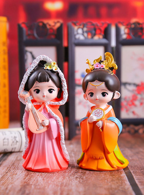 国潮风古韵十大美女貂蝉王昭君西施树脂装饰品摆件送朋友节日礼物