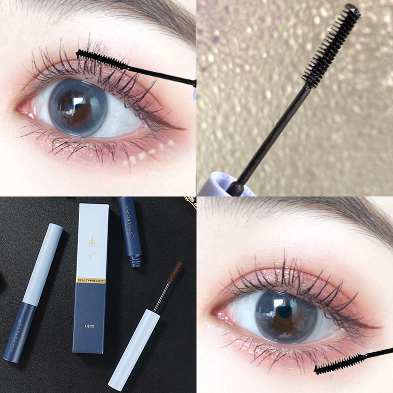 倍思科化妆品专营店AMORTALS尔木萄睫毛膏女防水纤长卷翘棕色小刷头尔木葡正品不晕染1