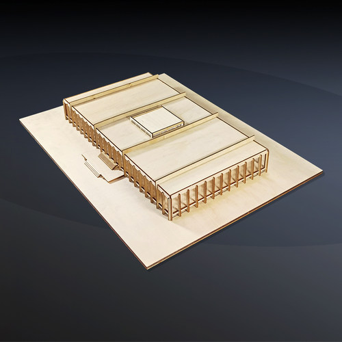 伊利诺理工学院木质模型沙盘建筑diy手工拼装定做模型场景博物馆 - 图2