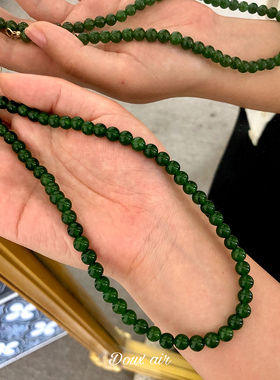 奶奶珠宝盒子玉石项链ins冷淡风