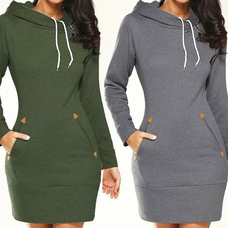 [2018 spring Winter Women Long Hoodies Sweatshirts Pullover]