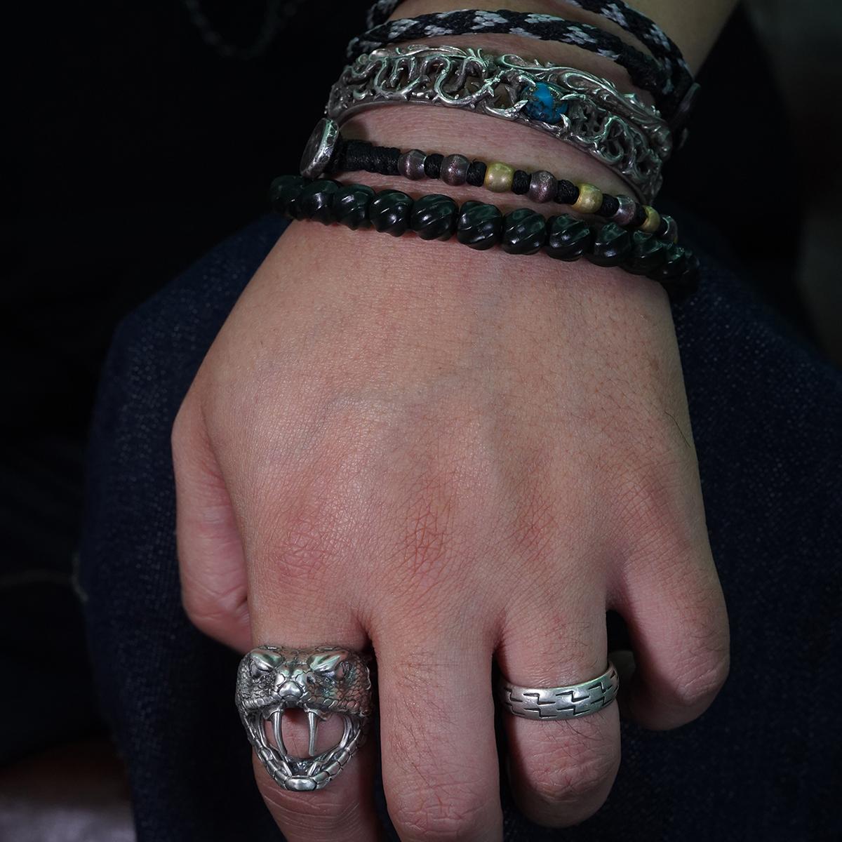 Kozoo original design ruined giant snake ring 925 sterling silver ornament Year of the Snake limited new product pioneer dark jewelry