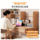 Wheatfield solid wood telescopic bookshelf multi-layer storage