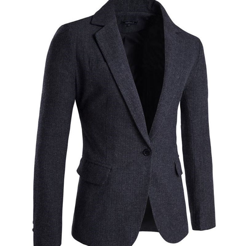 西服男Fashion Men's Blazer Slim Fit Casual Suits Coat Jacket-图1