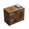 Tea cabinet, mobile tea table, tea cart, household balcony small tea table, wheeled tea table, kung fu tea set, water boiling unit