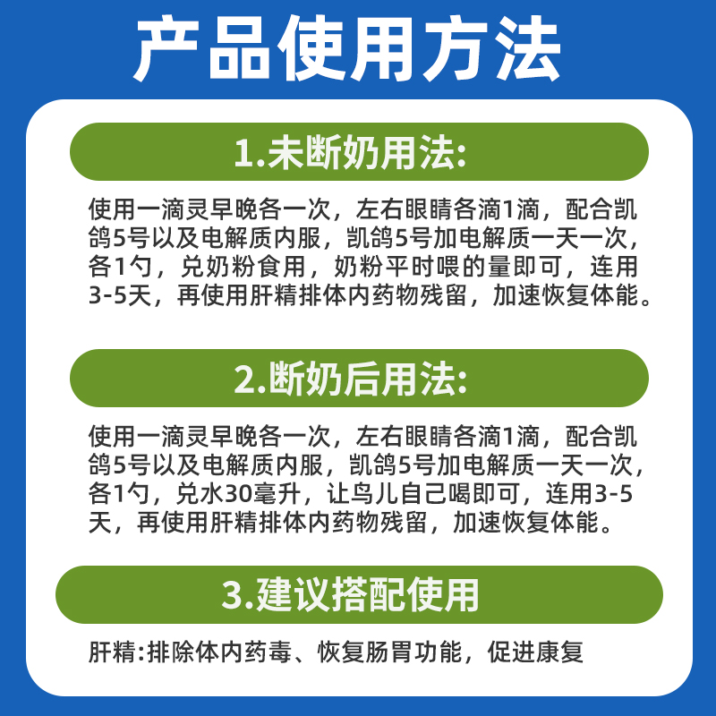 鹦鹉药单眼伤风凯鸽5号专用眼药水一滴灵牡丹玄凤五号专用常备药-图1