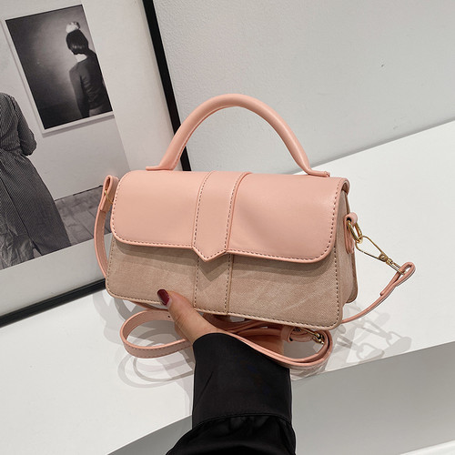 高级感小众设计包包女2024新款夏季单肩斜挎包百搭复古手提小方包-图1