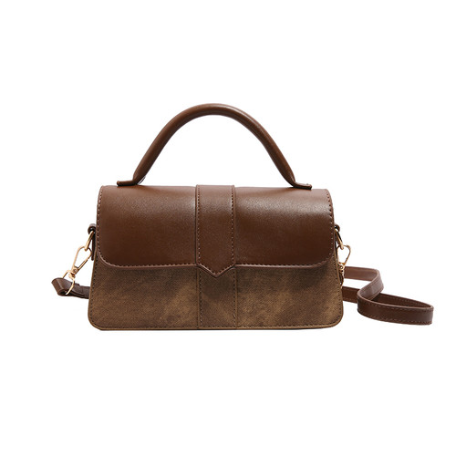 高级感小众设计包包女2024新款夏季单肩斜挎包百搭复古手提小方包-图3